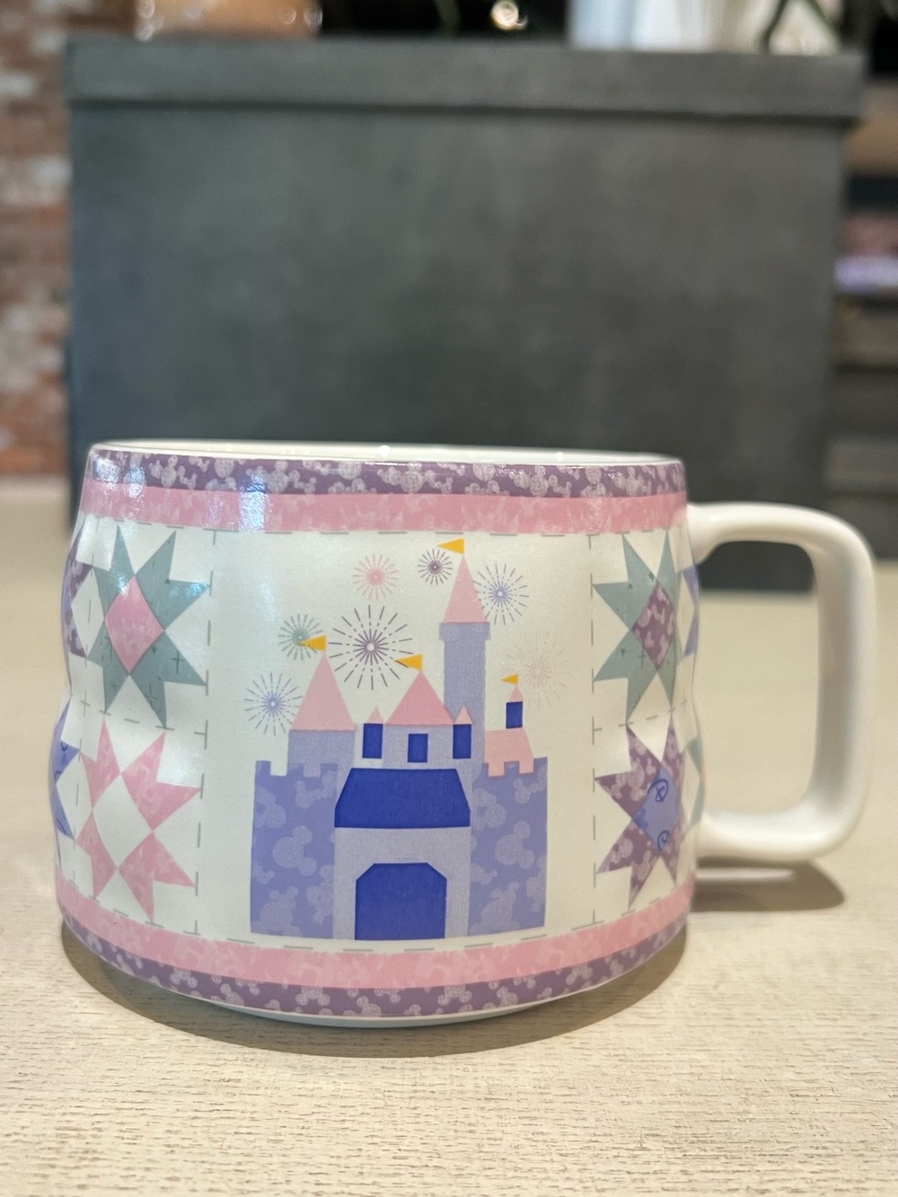 Disney Parks 2026 Castle Quilt Mug Home Is Where The Castle Is New WDW 15 Oz